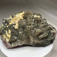 Fluorite with Pyrite and Aragonite, Sauberg Mine, Ehrenfriedersdorf, Germany