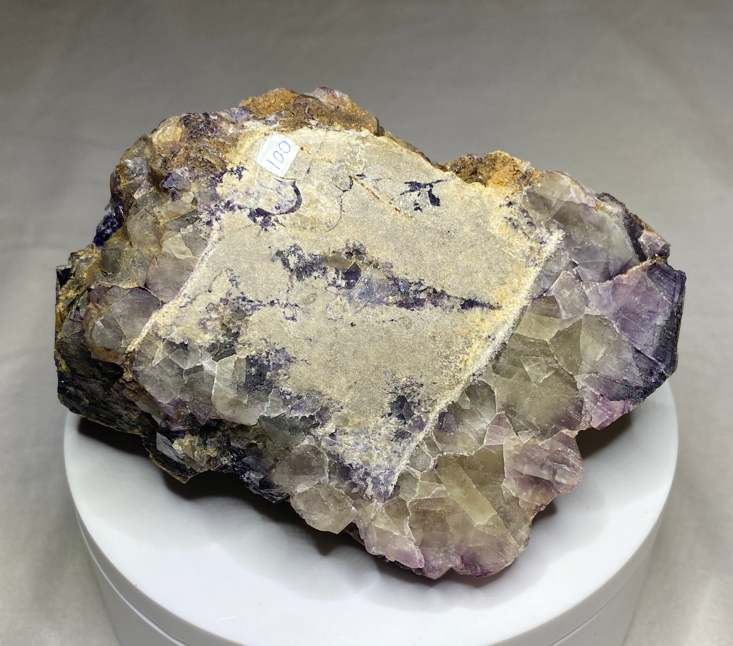Fluorite ("Blue John"), Treak Cliff Caverns, Castleton, England
