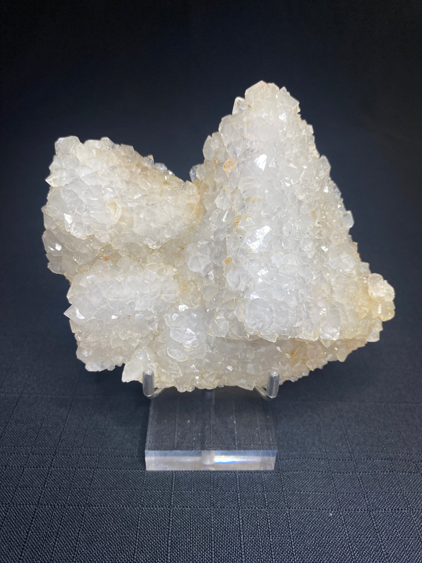Quartz over Fluorite, El Hammam Mine, Meknes-Tafilalet Region, Khemisset Province, Morocco