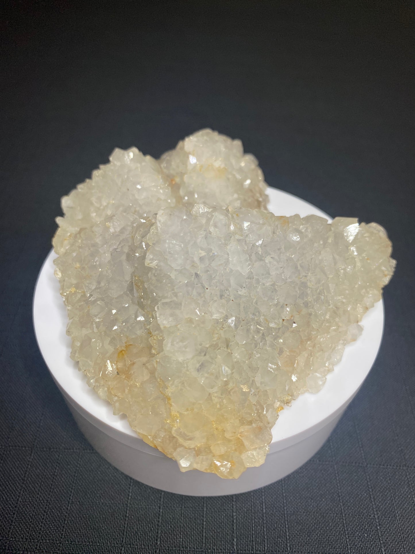 Quartz over Fluorite, El Hammam Mine, Meknes-Tafilalet Region, Khemisset Province, Morocco