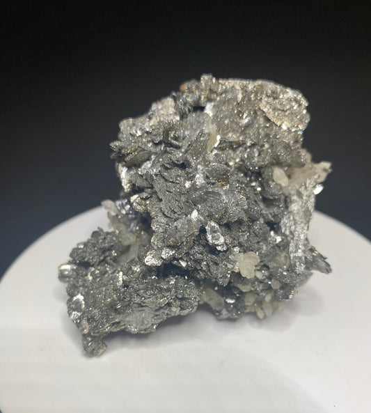 Lollingite with Quartz, Chifeng, Inner Mongolia, China