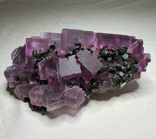Fluorite with Sphalerite & Galena, Cave-in-Rock District, Illinois