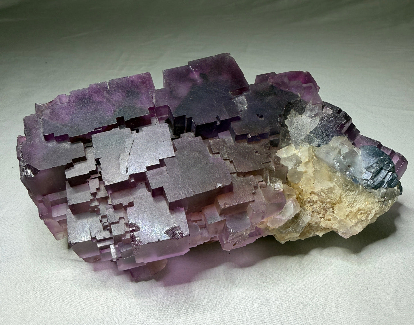 Fluorite with Sphalerite & Galena, Cave-in-Rock District, Illinois