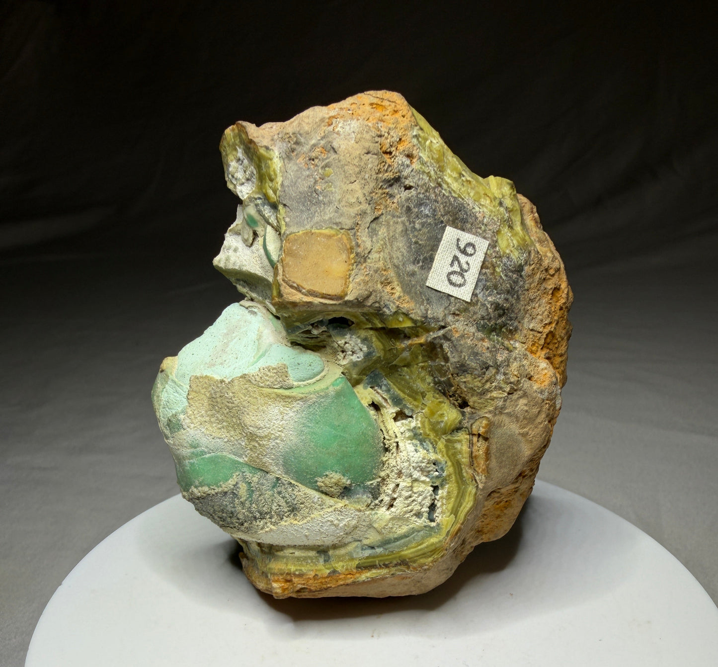 Variscite, Wardite, Crandallite & Gordonite, Little Green Monster Mine, Clay Canyon, Utah