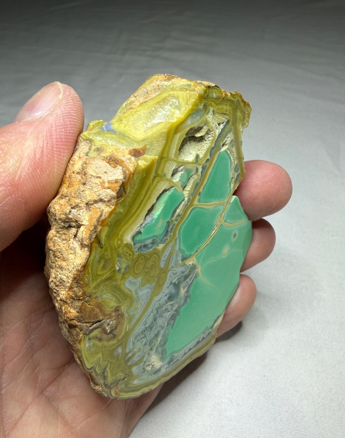 Variscite, Wardite, Crandallite & Gordonite, Little Green Monster Mine, Clay Canyon, Utah