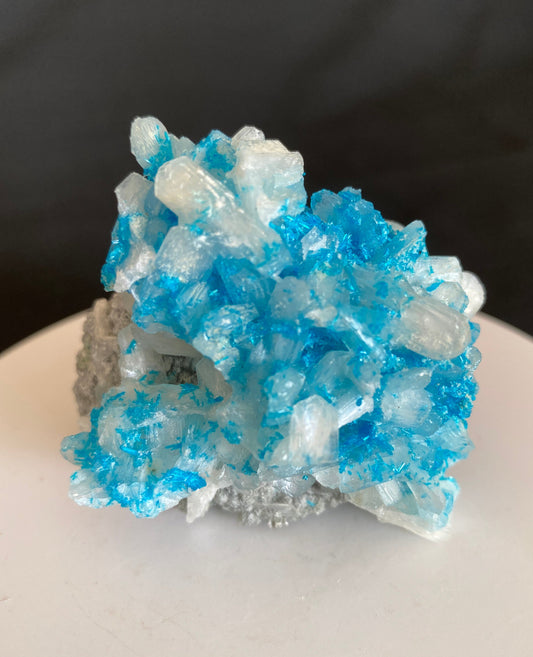 Cavansite on Stilbite, Wagholi, India