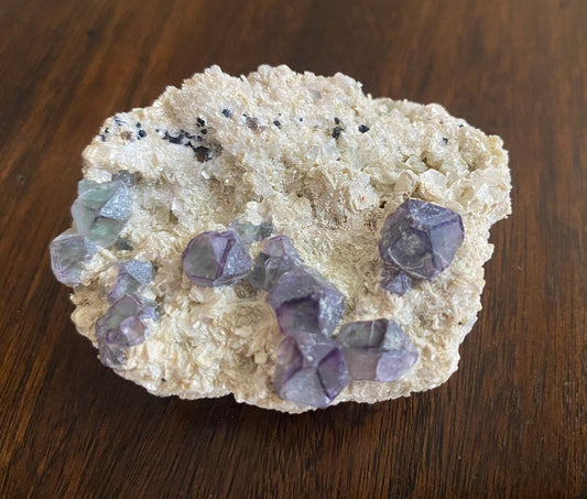 Fluorite on Muscovite Mica, Erongo Mountains, Erongo, Namibia