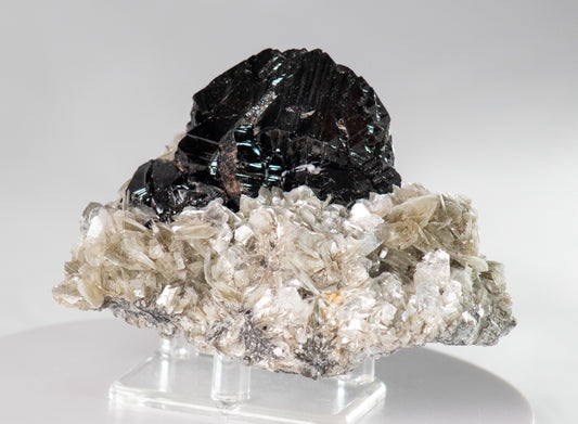 Cassiterite in Muscovite, Pingwu, Sichuan, China