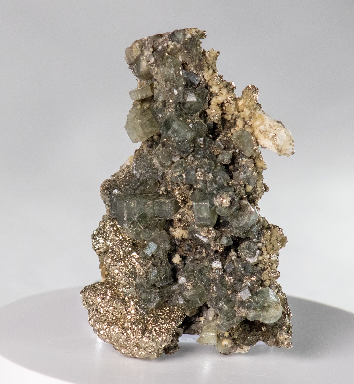 Apatite with Pyrite, Panasquiera, Portugal