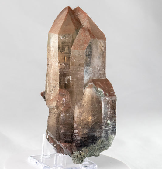 Quartz with Hematite, Chlorite & Barite, Jan Coetzee Mine, Nababeep, Northern Cape, South Africa