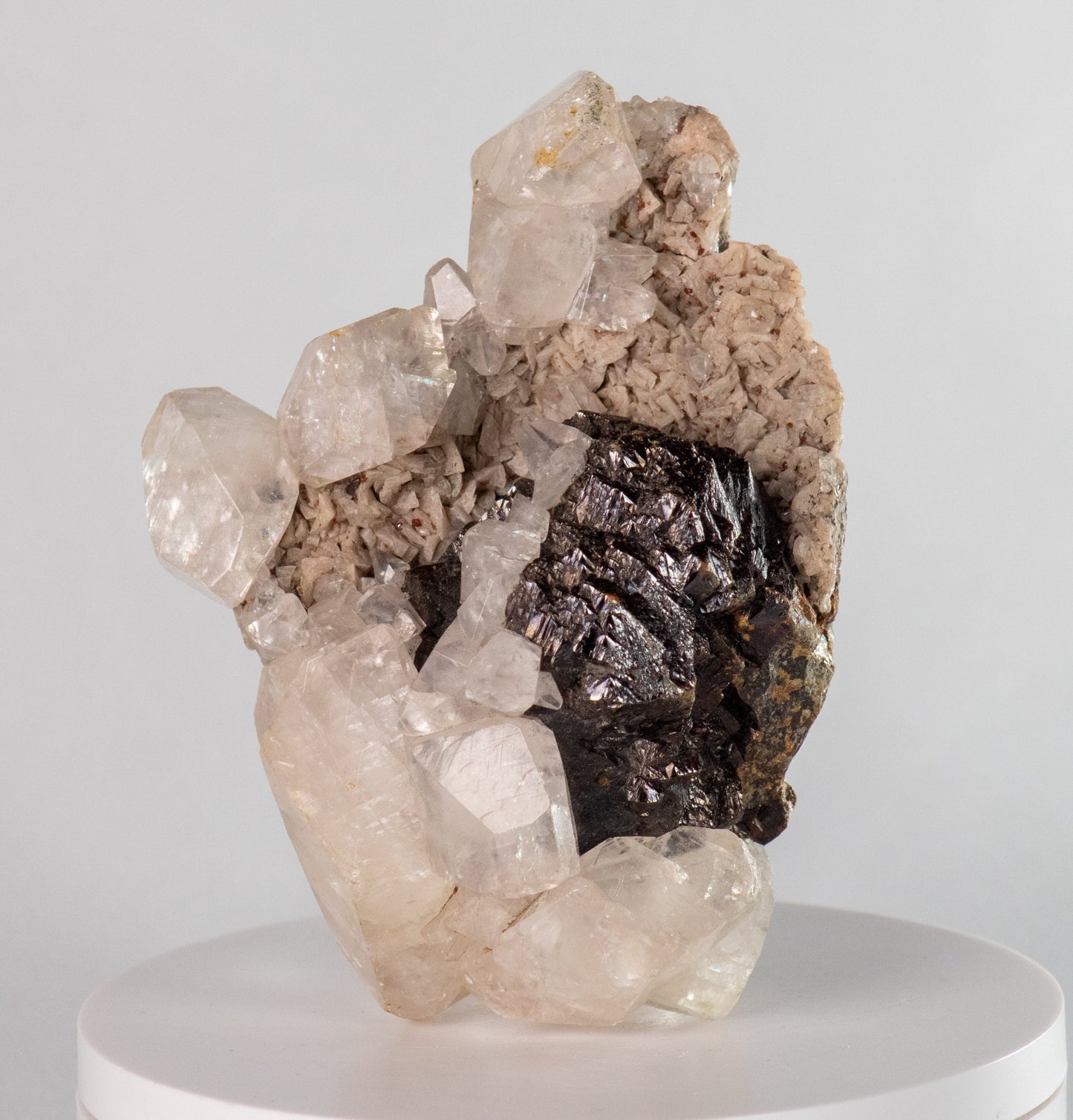 Sphalerite & Calcite on Dolomite, Colorado