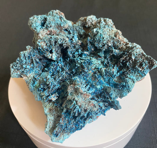 Shattuckite after Barite, Shangulowe Mine, Kambove, Haut-Katanga, Democratic Republic of Congo