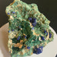 Azurite on Malachite - Blue Jay Claim, La Sal, San Juan County, Utah