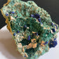 Azurite on Malachite - Blue Jay Claim, La Sal, San Juan County, Utah