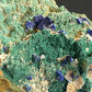 Azurite on Malachite - Blue Jay Claim, La Sal, San Juan County, Utah