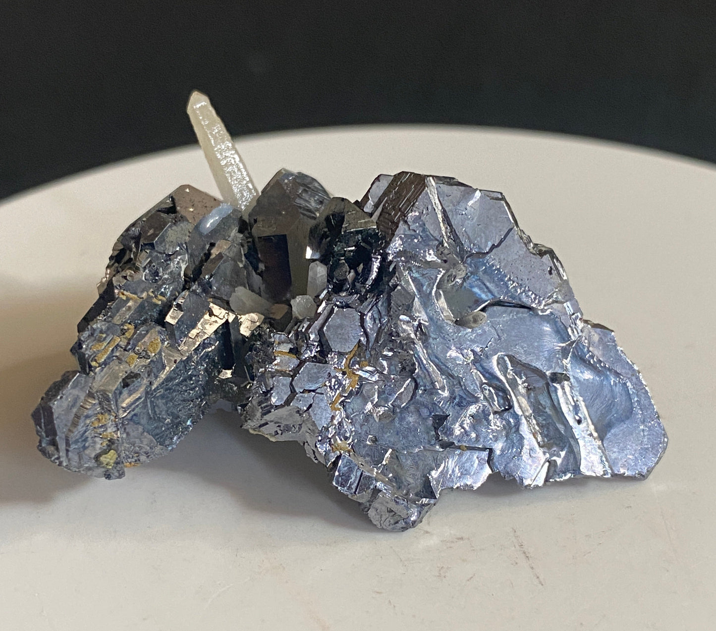 Quartz on Galena, Dalnegorsk, Primorsky Krai, Russia