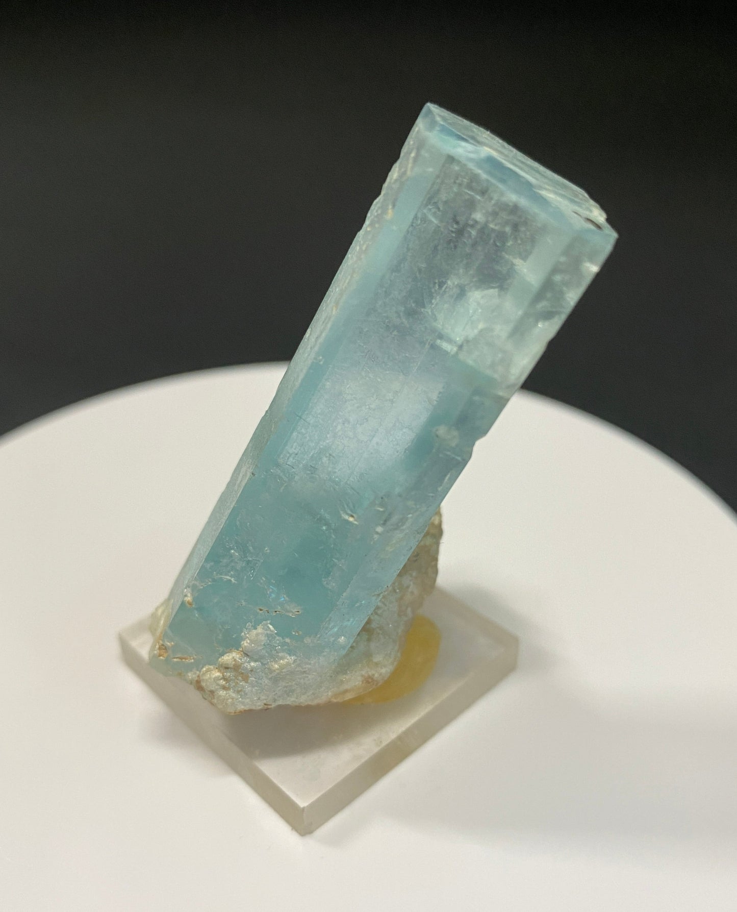 Aquamarine on Feldspar, Gilgit, Pakistan