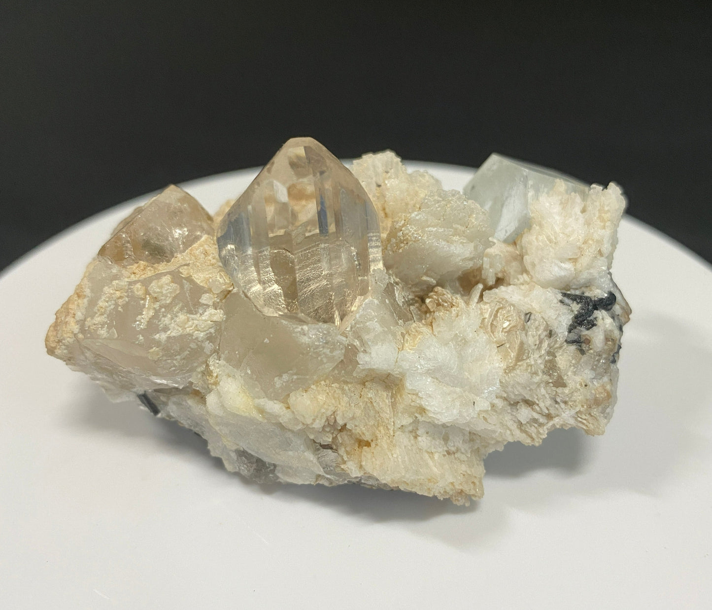 Topaz, Aquamarine, Quartz, Albite, Mica and Schorl, Dusso, Gilgit, Pakistan