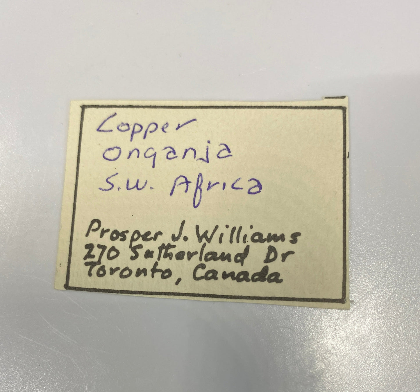 Native Copper, Onganja, Nambia (Ex Prosper J. Williams)