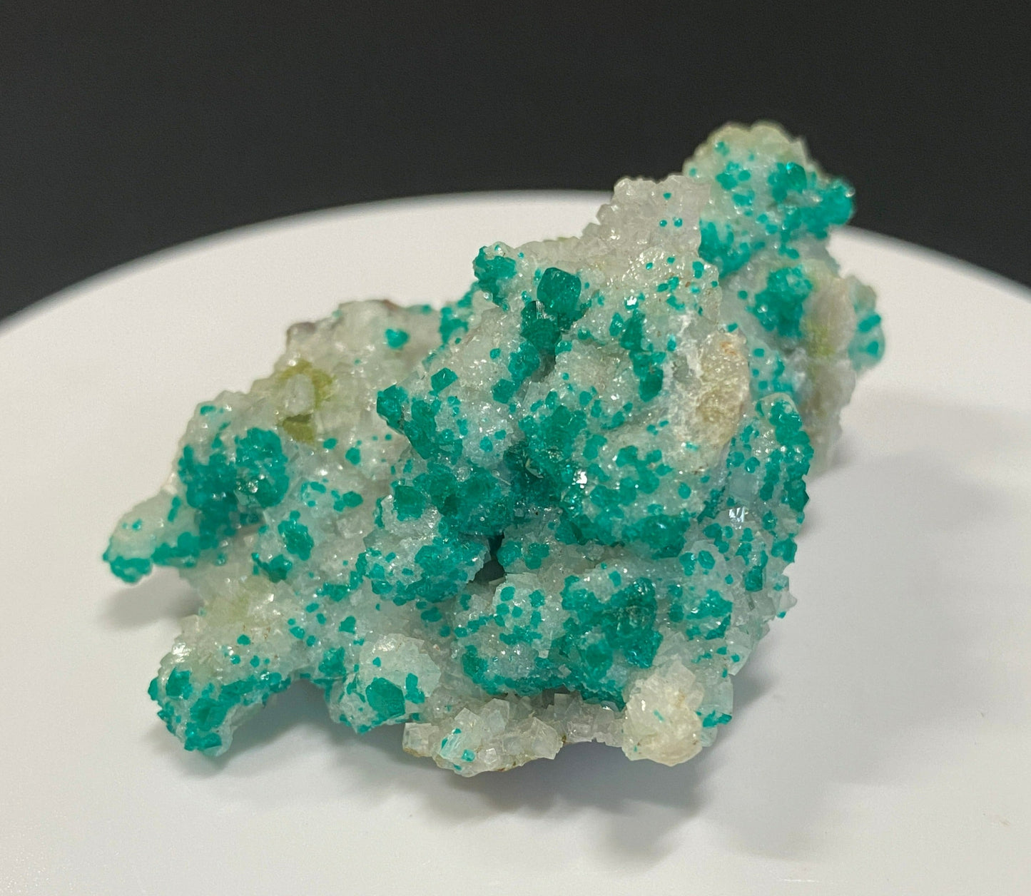 Dioptase, Duftite & Calcite, Tsumeb, Namibia (Ex Prosper J. Williams)