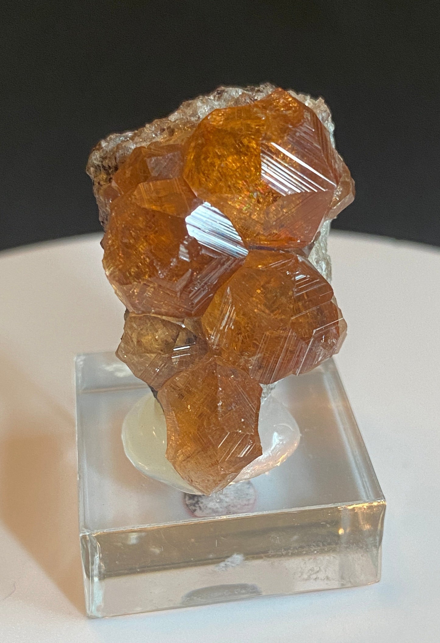 Grossular (variety Hessonite), Jeffrey Mine, Quebec, Canada