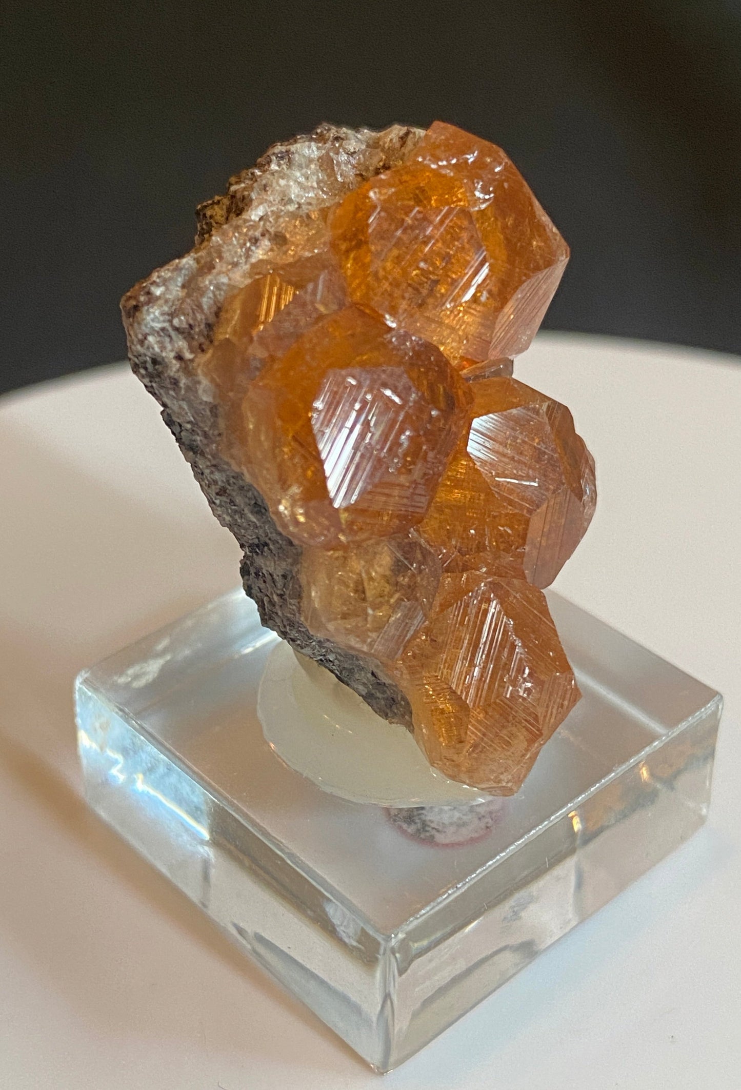 Grossular (variety Hessonite), Jeffrey Mine, Quebec, Canada