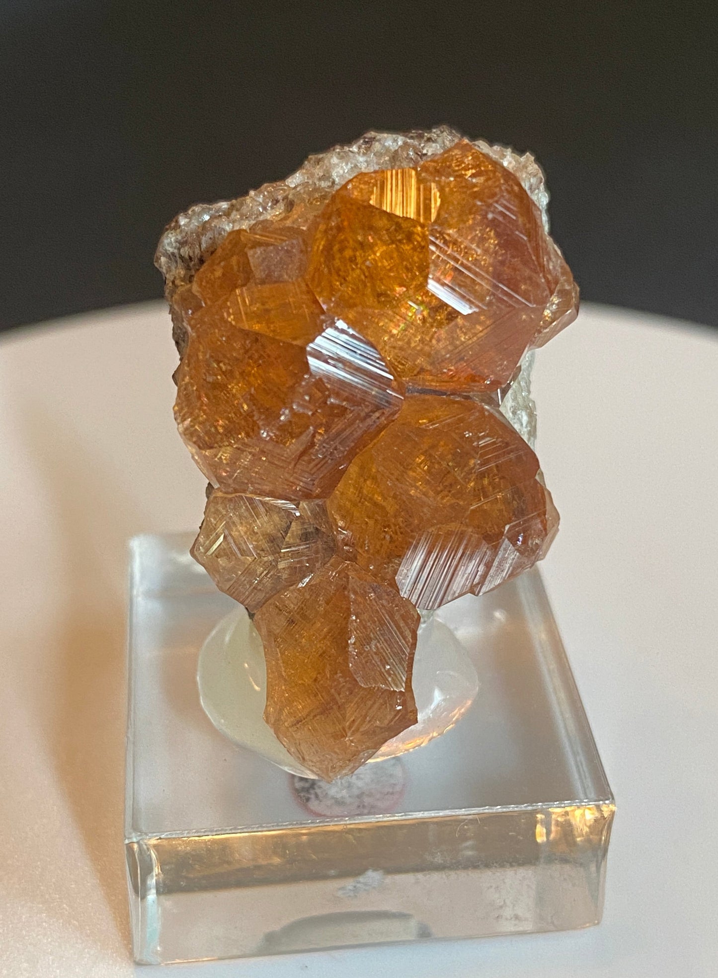 Grossular (variety Hessonite), Jeffrey Mine, Quebec, Canada