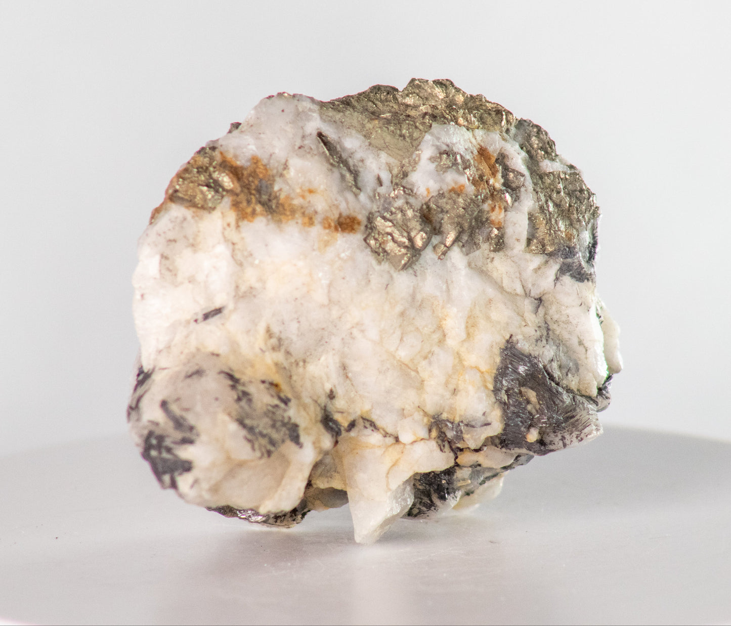 Gold & Cosalite in Quartz, Caribou Quartz Mine, Wells, British Columbia, Canada