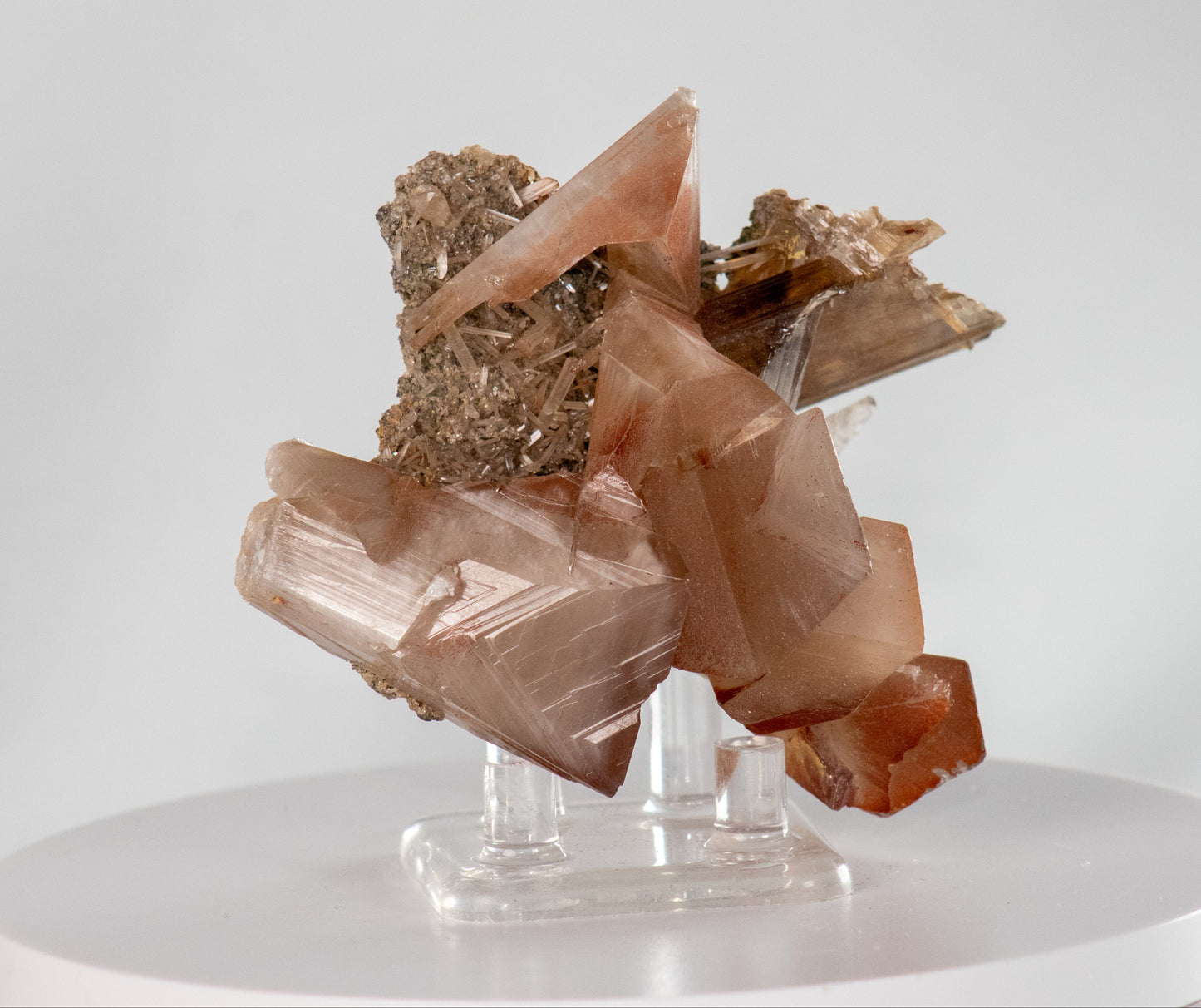 Cerussite (twinned) cluster, Touissit, Morocco