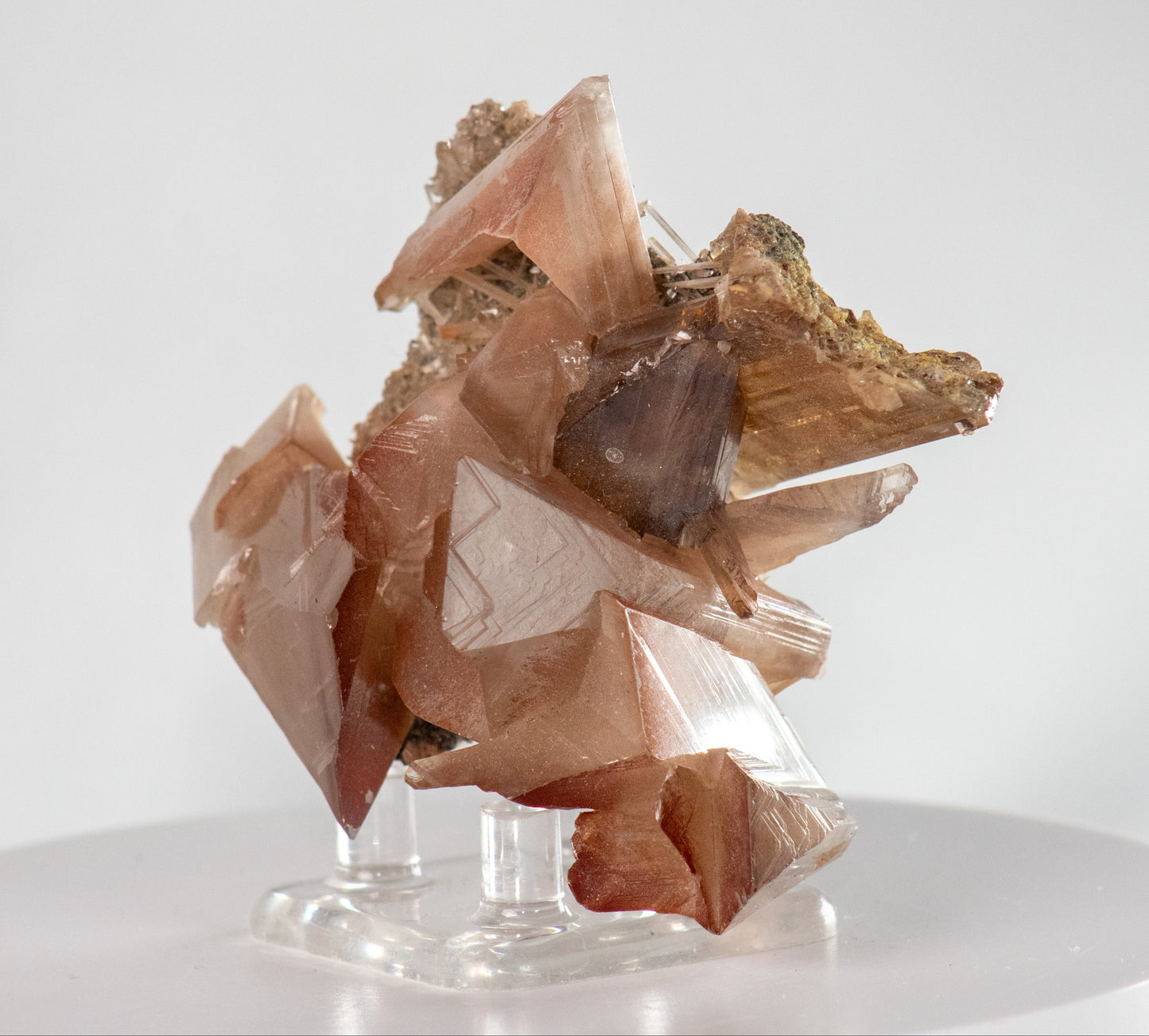 Cerussite (twinned) cluster, Touissit, Morocco