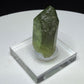 Bright green peridot olivine crystal with ludwigite inclusions from Sapat Gali, Pakistan