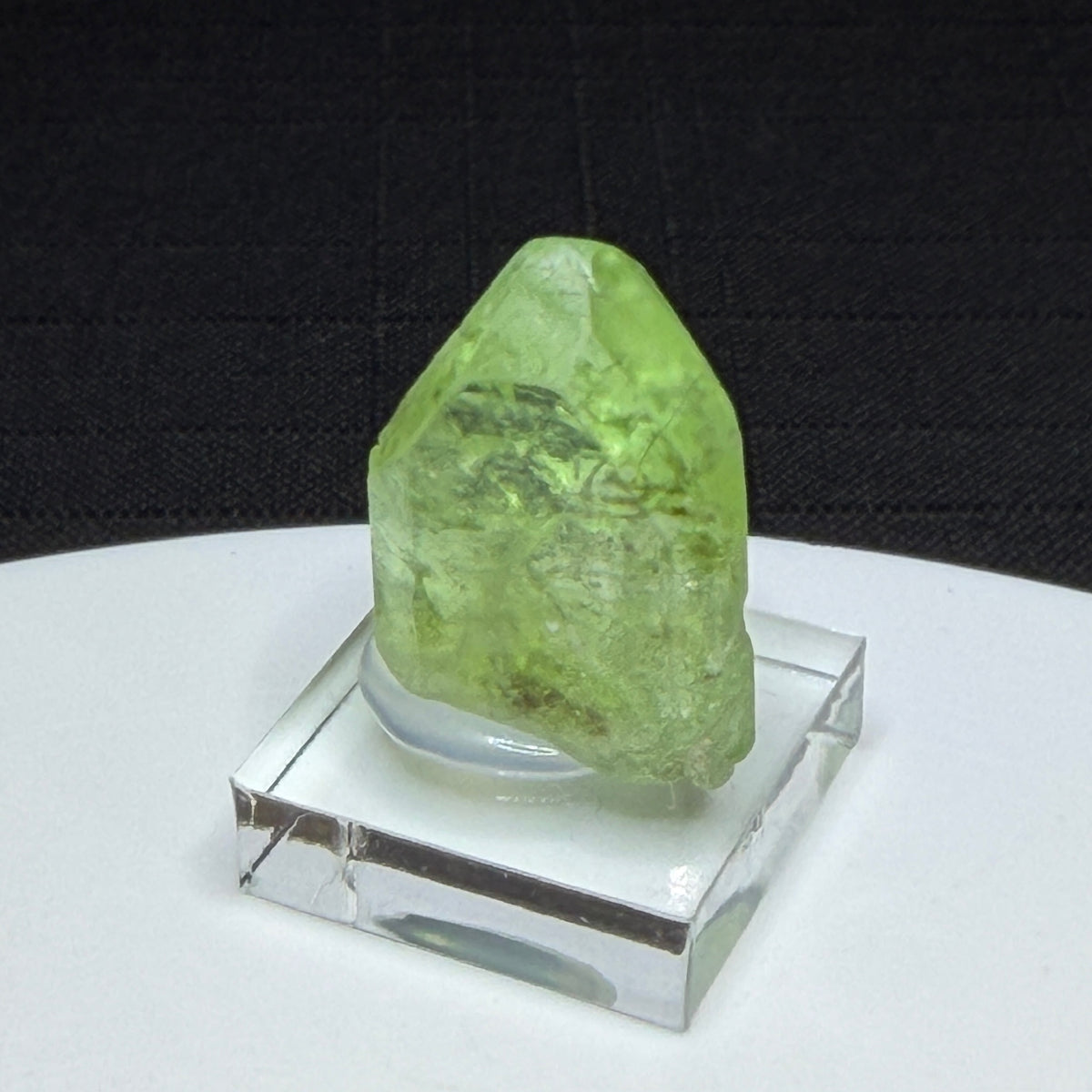 Green peridot olivine crystal from Sapat Gali, Kagan Valley, Pakistan