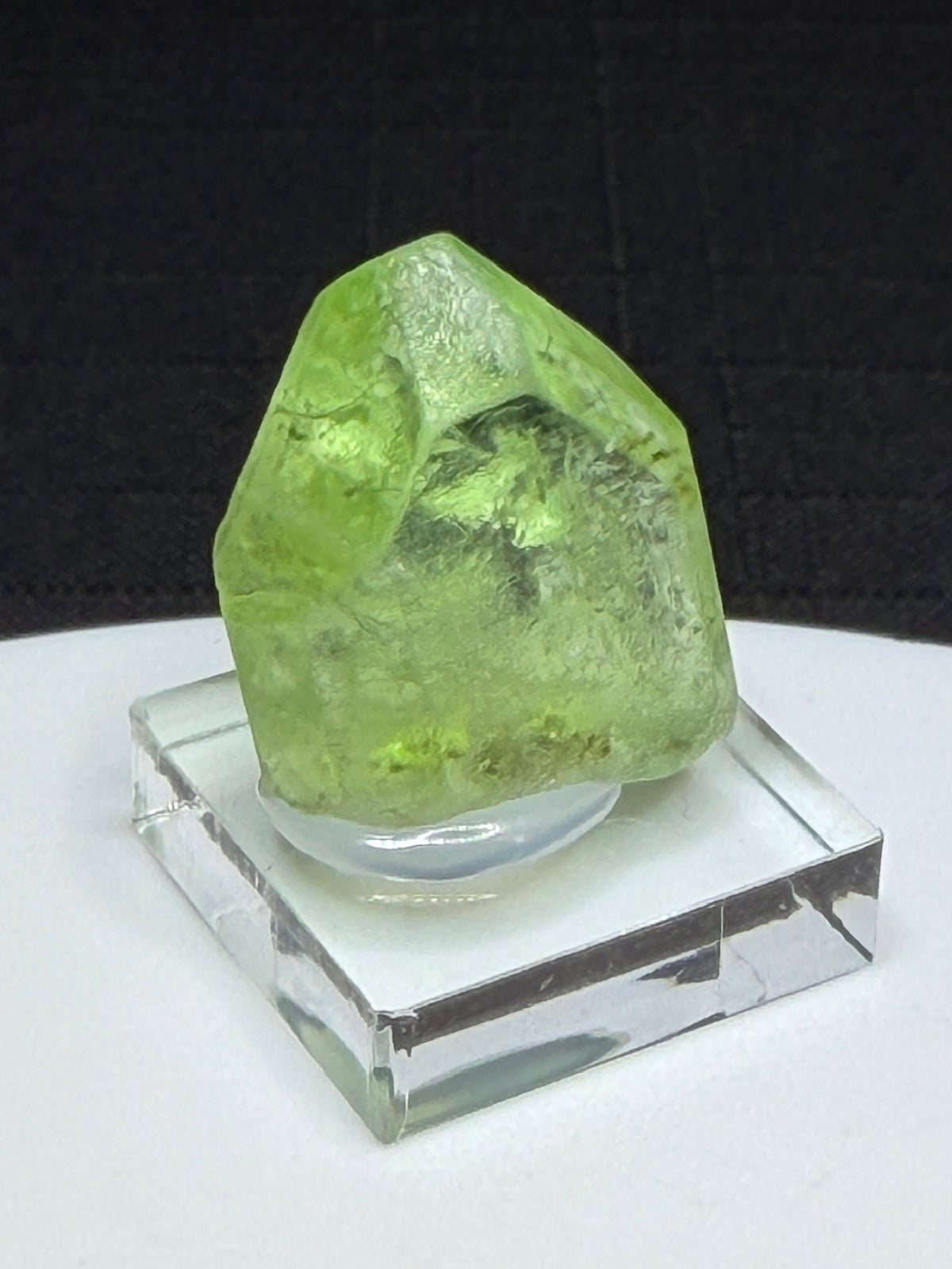 Green peridot olivine crystal from Sapat Gali, Kagan Valley, Pakistan