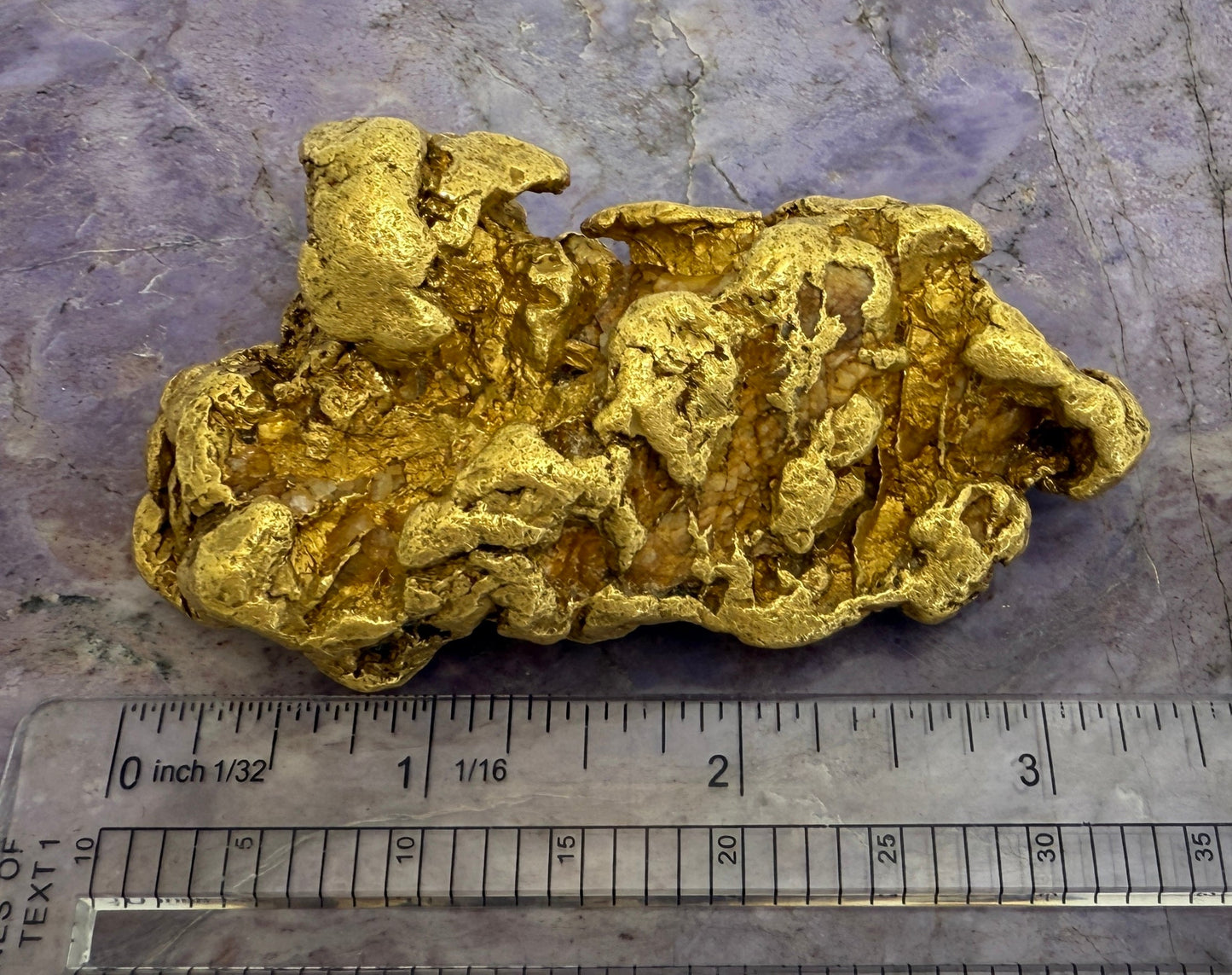 Gold Nugget (1 pound!), Purcell Mountain Range, near Golden, British Columbia