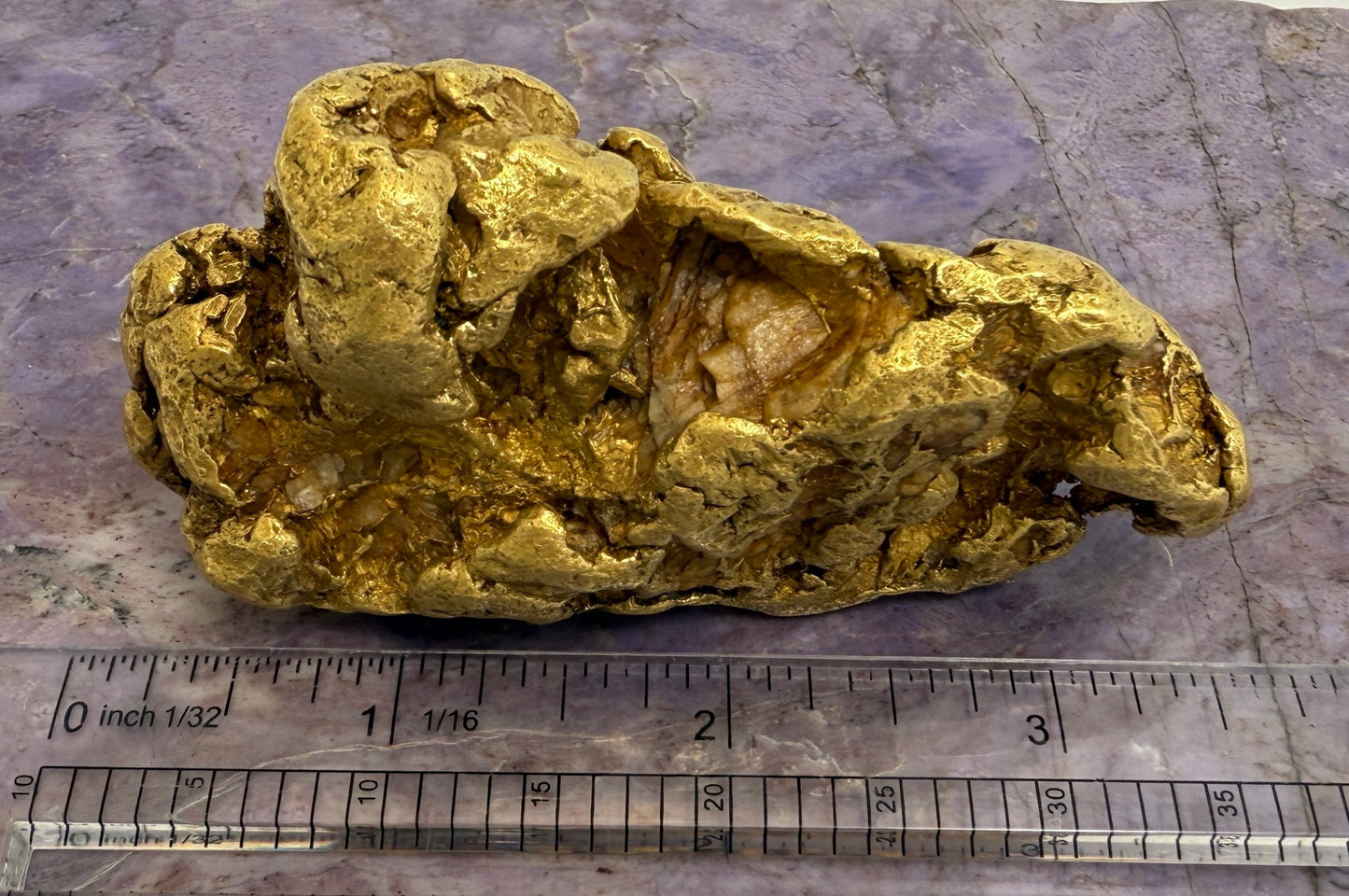 Gold Nugget (1 pound!), Purcell Mountain Range, near Golden, British Columbia