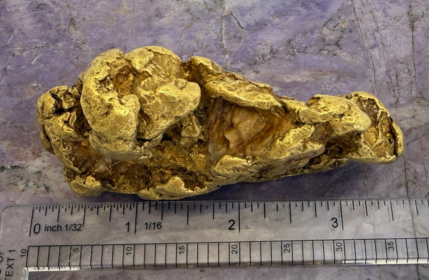 Gold Nugget (1 pound!), Purcell Mountain Range, near Golden, British Columbia