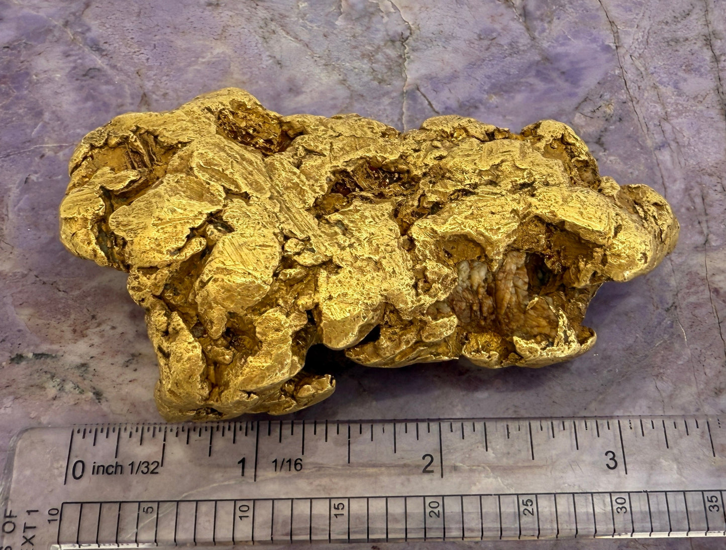 Gold Nugget (1 pound!), Purcell Mountain Range, near Golden, British Columbia