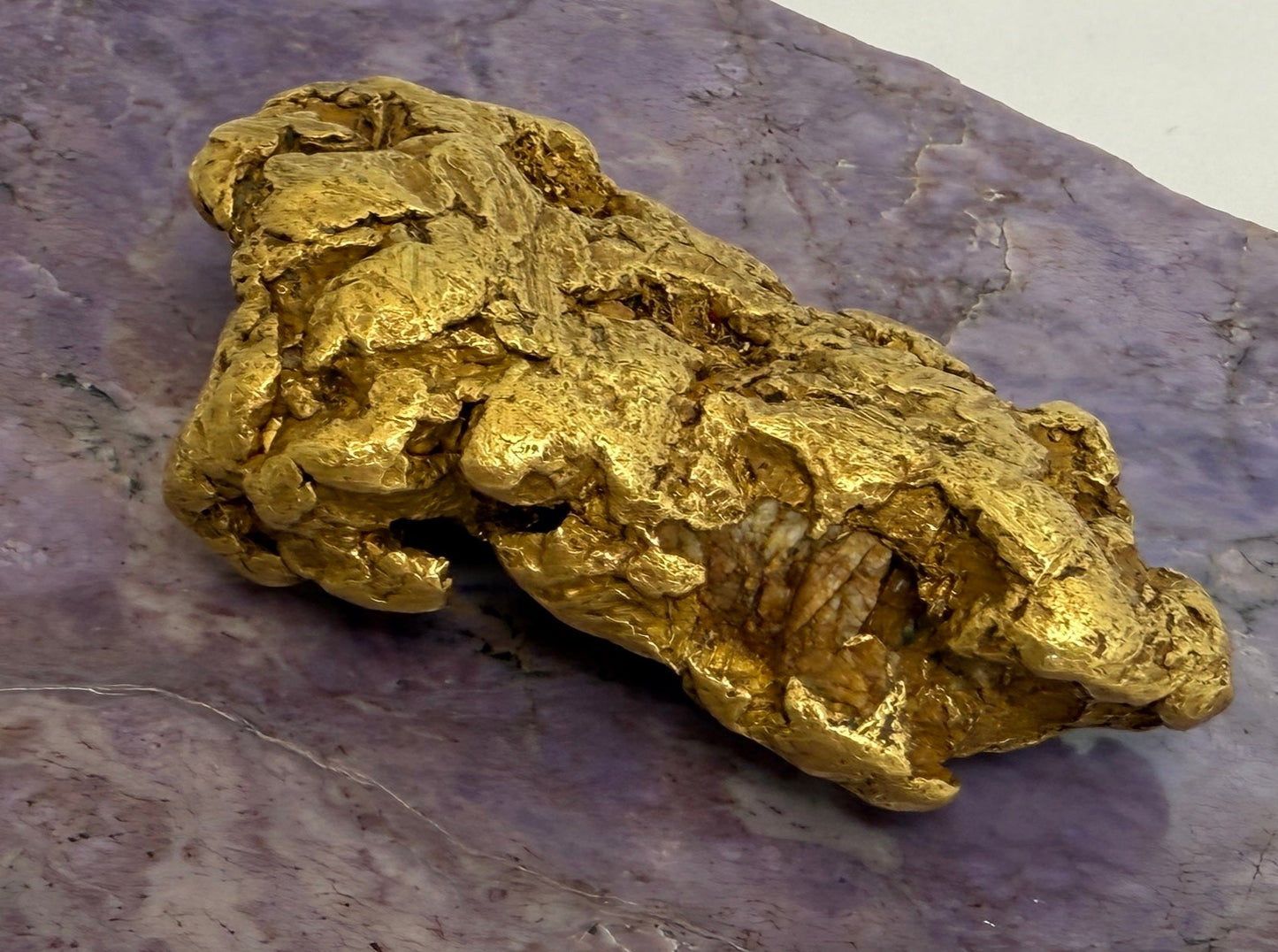 Gold Nugget (1 pound!), Purcell Mountain Range, near Golden, British Columbia