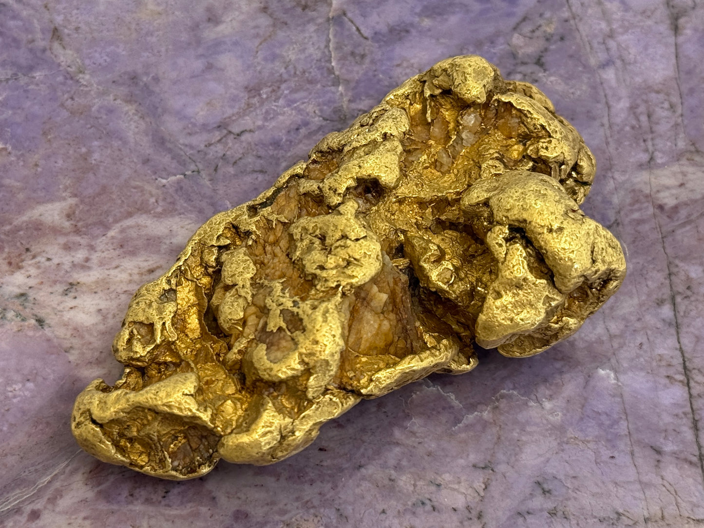 Gold Nugget (1 pound!), Purcell Mountain Range, near Golden, British Columbia