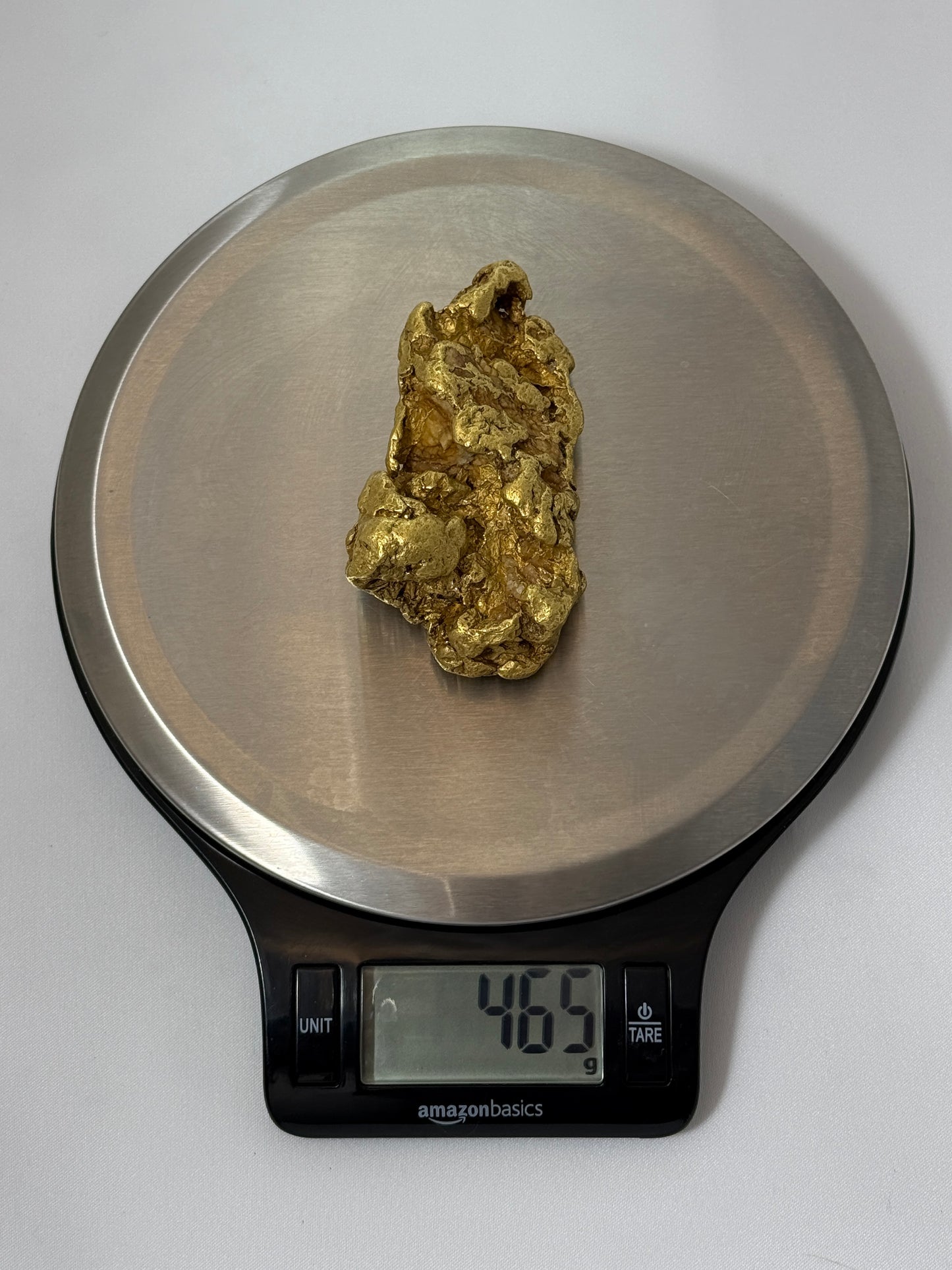 Gold Nugget (1 pound!), Purcell Mountain Range, near Golden, British Columbia