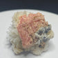 Pink rhodochrosite crystals on white quartz from Grizzly Mine, Colorado, USA