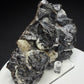 Dark lustrous sphalerite crystals with fluorite and quartz from Rodderup Mine, Cumberland, England
