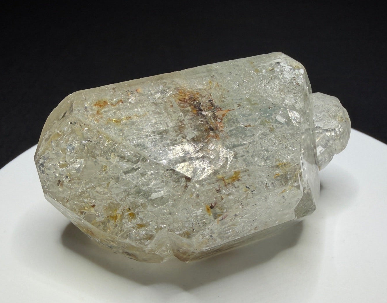 Natural colorless topaz crystal from Minas Gerais, Brazil