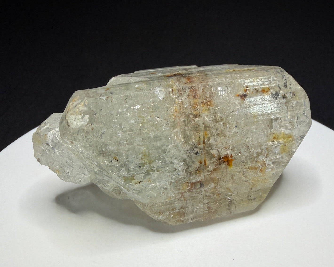 Natural colorless topaz crystal from Minas Gerais, Brazil