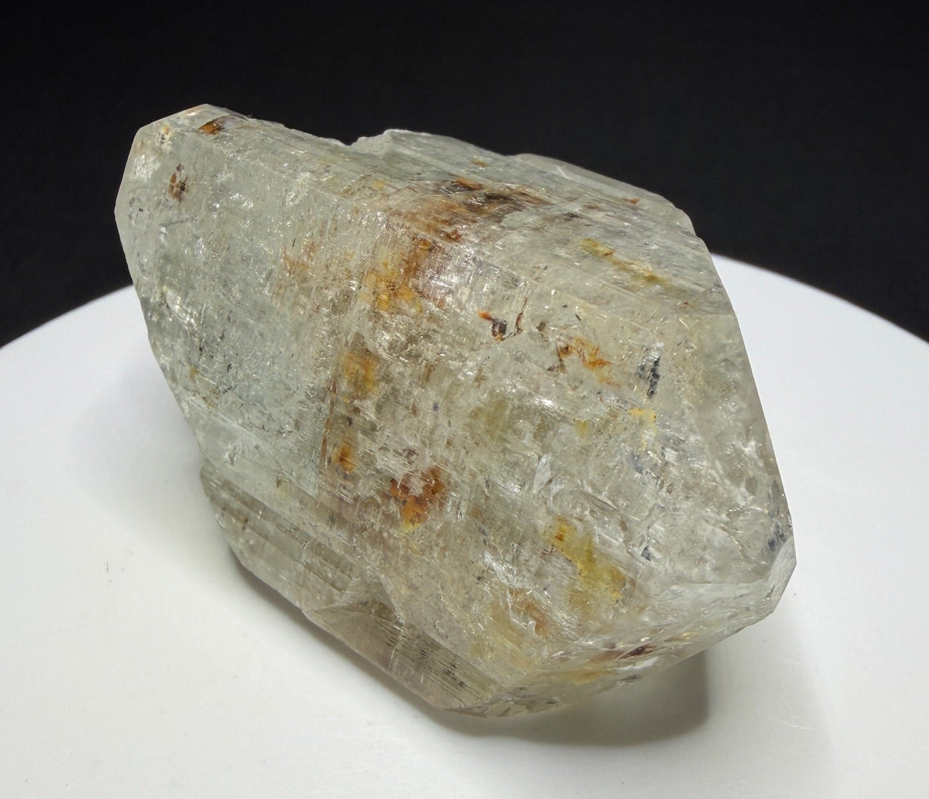 Natural colorless topaz crystal from Minas Gerais, Brazil