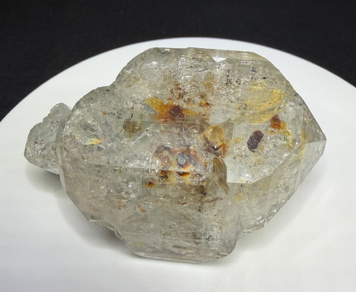 Natural colorless topaz crystal from Minas Gerais, Brazil