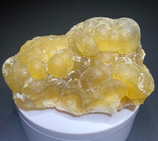 Golden yellow fluorite crystal specimen from Xinyang Prefecture, Henan Province, China