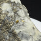 Metallic cosalite and native gold in white quartz from the Cariboo Gold Quartz Mine near Wells, British Columbia