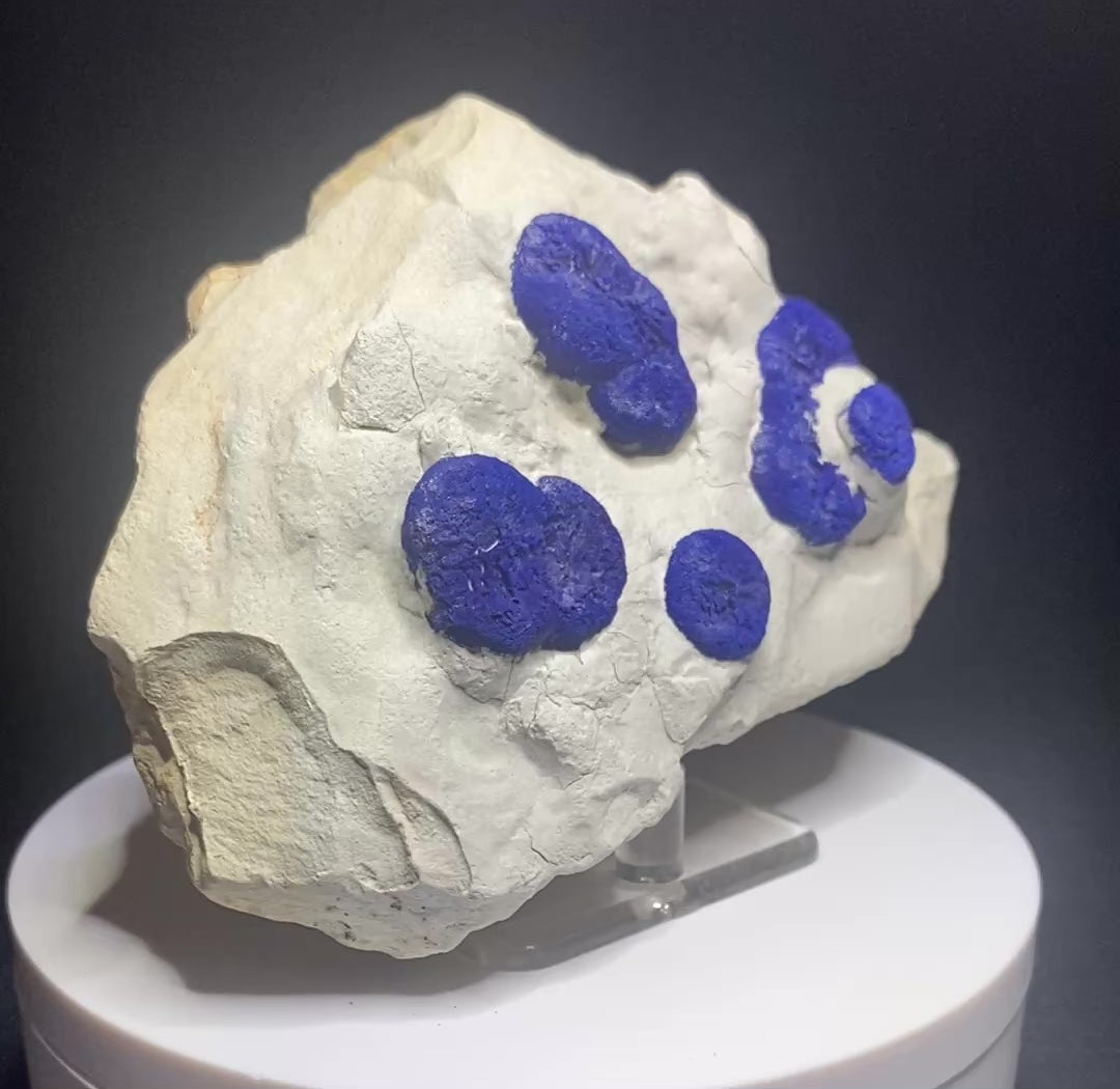 Azurite "Sun", Malbunka Copper Mine, Northern Territory, Australia