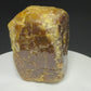 Golden-brown vesuvianite crystal from Sierra de Cruces, Mexico